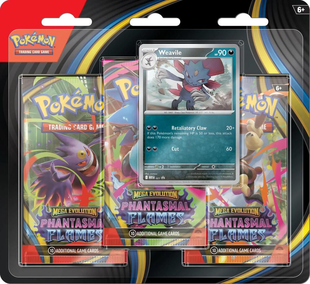 Pokémon TCG - Megaevolución "Llamaradas Fantasmales" - Blister de 3 sobres de refuerzo (3 Booster pack))