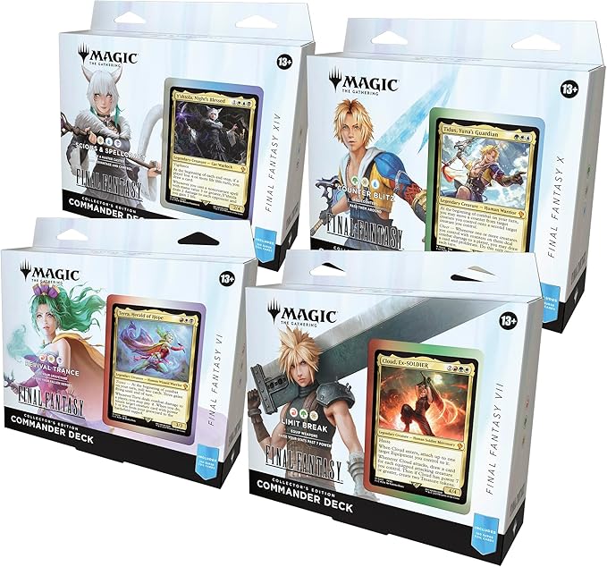 MTG: Universes Beyond | Final Fantasy | Commander Deck, Collector Edition Display (elige entre 4 variantes)