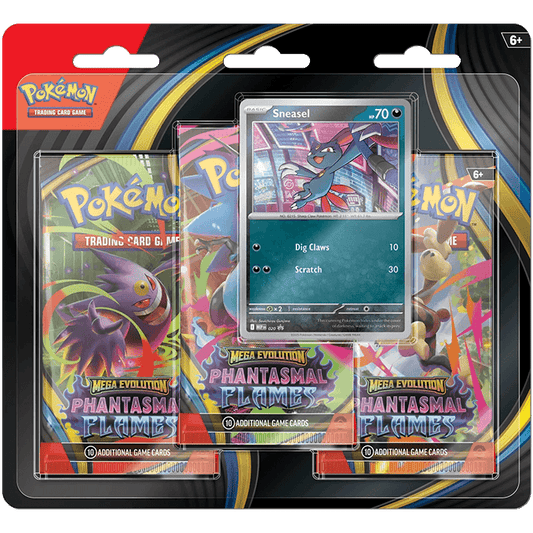 Pokémon TCG - Megaevolución "Llamaradas Fantasmales" - Blister de 3 sobres de refuerzo (3 Booster pack))